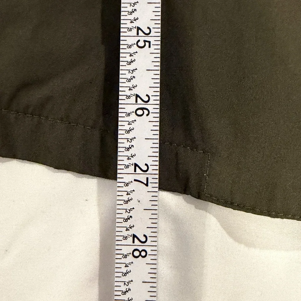 Skies Are‎ Blue Women's Olive Green Trench Jacket Size XL Double Breasted